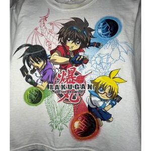 Vintage Y2k 2009 "Bakugan Brawlers" Anime Big Graphic Long Sleeve Shirt USA Made